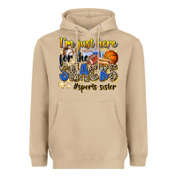 Mushroom im just here for the snacks sports sister Heavyweight Hoodie - Zillion Design Studio