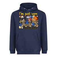 Navy im just here for the snacks sports sister Heavyweight Hoodie - Zillion Design Studio