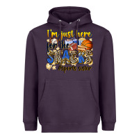 Plum im just here for the snacks sports sister Heavyweight Hoodie - Zillion Design Studio