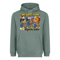 Sage im just here for the snacks sports sister Heavyweight Hoodie - Zillion Design Studio