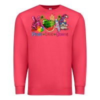 Cardinal peace love gnome summer Premium Sweatshirt - texasbilliewilder