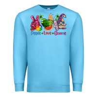 Ocean Blue peace love gnome summer Premium Sweatshirt - texasbilliewilder