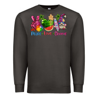 Smoke peace love gnome summer Premium Sweatshirt - texasbilliewilder