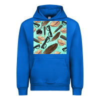Cobalt literature seamless pattern Urban Hoodie - BundleAndBundleShop