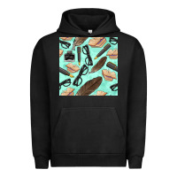 Pigment Black literature seamless pattern Urban Hoodie - BundleAndBundleShop