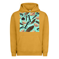 Pigment Peanut Butter literature seamless pattern Urban Hoodie - BundleAndBundleShop
