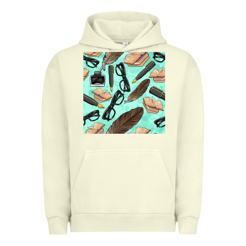 Literature Seamless Pattern Urban Hoodie by BundleAndBundleShop | Teevron