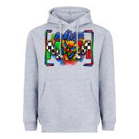 Heather Grey autism mom checkered flag Heavyweight Hoodie - Zillion Design Studio