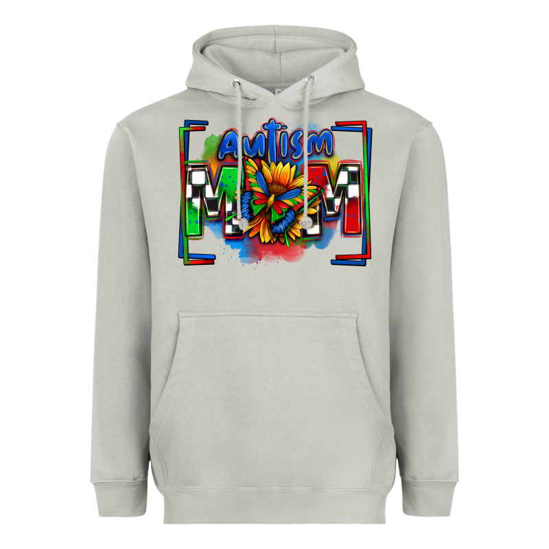 Autism Mom Checkered Flag Heavyweight Hoodie by Zillion Design Studio | Teevron