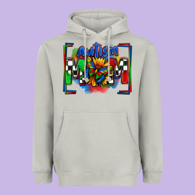 Autism Mom Checkered Flag Heavyweight Hoodie Designed By Zillion Design Studio