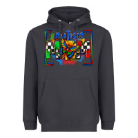 Smoke autism mom checkered flag Heavyweight Hoodie - Zillion Design Studio