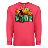 Cardinal wild and free cowgirl horse desert Premium Sweatshirt - Zillion Design Studio