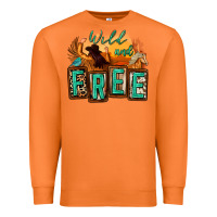 Carrot wild and free cowgirl horse desert Premium Sweatshirt - Zillion Design Studio