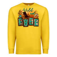 Lemon wild and free cowgirl horse desert Premium Sweatshirt - Zillion Design Studio