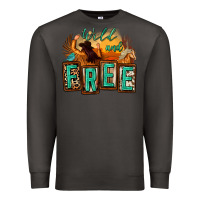 Smoke wild and free cowgirl horse desert Premium Sweatshirt - Zillion Design Studio