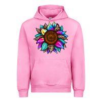 Fuchsia Pink sunflower tie dye Urban Hoodie - JahusDesignShop