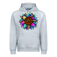 Heather Grey sunflower tie dye Urban Hoodie - JahusDesignShop