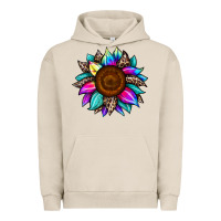 Pigment French Oak sunflower tie dye Urban Hoodie - JahusDesignShop