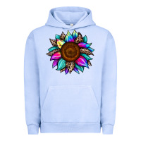Pigment Grape Ice sunflower tie dye Urban Hoodie - JahusDesignShop