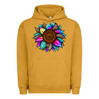 Pigment Peanut Butter sunflower tie dye Urban Hoodie - JahusDesignShop