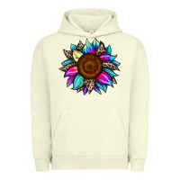 Pigment Pistachio sunflower tie dye Urban Hoodie - JahusDesignShop