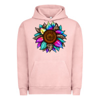 Pigment Salmon sunflower tie dye Urban Hoodie - JahusDesignShop
