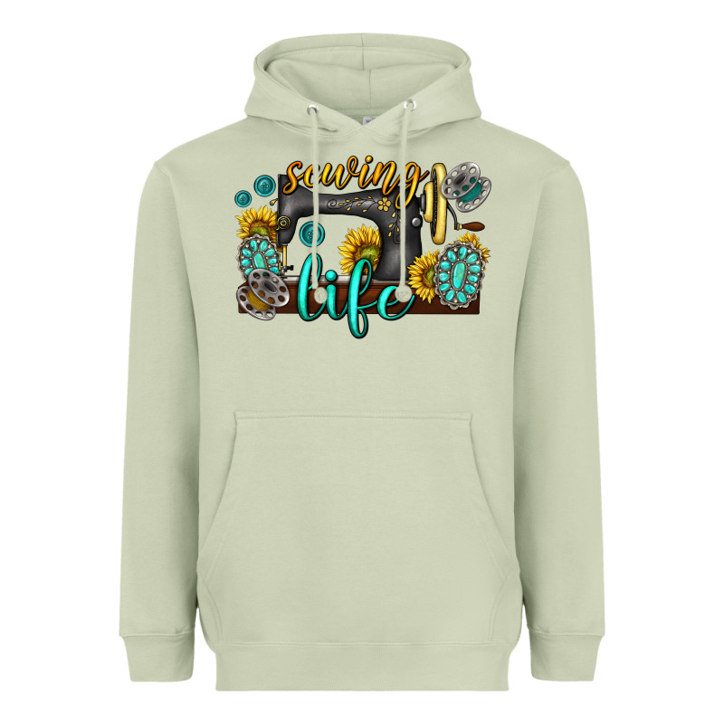 Sewing Life Western Heavyweight Hoodie by texasbilliewilder | Teevron