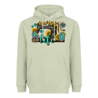 Matcha sewing life western Heavyweight Hoodie - texasbilliewilder
