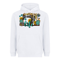 White sewing life western Heavyweight Hoodie - texasbilliewilder