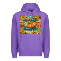 Purple hello pumpkin season tumbler Premium Hoodie - Artiststas