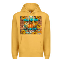 Mustard hello pumpkin season tumbler Premium Hoodie - Artiststas