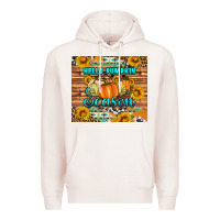 Pale Pink hello pumpkin season tumbler Premium Hoodie - Artiststas