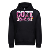 Black pink cozy season with snowman ado Urban Hoodie - AdoDesignShop