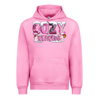 Fuchsia Pink pink cozy season with snowman ado Urban Hoodie - AdoDesignShop