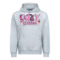 Heather Grey pink cozy season with snowman ado Urban Hoodie - AdoDesignShop