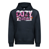 Navy pink cozy season with snowman ado Urban Hoodie - AdoDesignShop