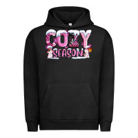 Pigment Black pink cozy season with snowman ado Urban Hoodie - AdoDesignShop