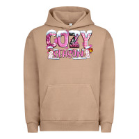 Pigment Burro pink cozy season with snowman ado Urban Hoodie - AdoDesignShop