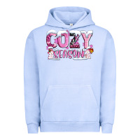Pigment Grape Ice pink cozy season with snowman ado Urban Hoodie - AdoDesignShop