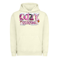 Pigment Pistachio pink cozy season with snowman ado Urban Hoodie - AdoDesignShop