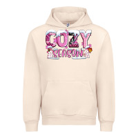 Sandshell pink cozy season with snowman ado Urban Hoodie - AdoDesignShop