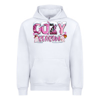 White pink cozy season with snowman ado Urban Hoodie - AdoDesignShop