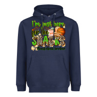 Navy im just here for the snacks basketball brother Heavyweight Hoodie - Zillion Design Studio