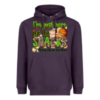 Plum im just here for the snacks basketball brother Heavyweight Hoodie - Zillion Design Studio