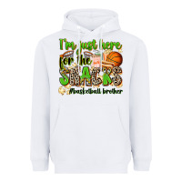 Im Just Here For The Snacks Basketball Brother Heavyweight Hoodie | Teevron