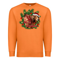 Carrot merry Christmas brahman bull Premium Sweatshirt - RanaPortraitStore