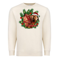 Sandshell merry Christmas brahman bull Premium Sweatshirt - RanaPortraitStore