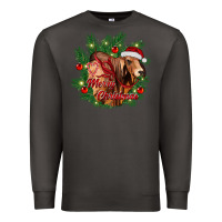 Smoke merry Christmas brahman bull Premium Sweatshirt - RanaPortraitStore