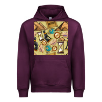 Mauve Wine history seamless pattern Urban Hoodie - BundleAndBundleShop