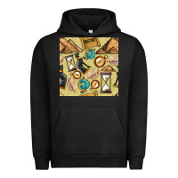 Pigment Black history seamless pattern Urban Hoodie - BundleAndBundleShop